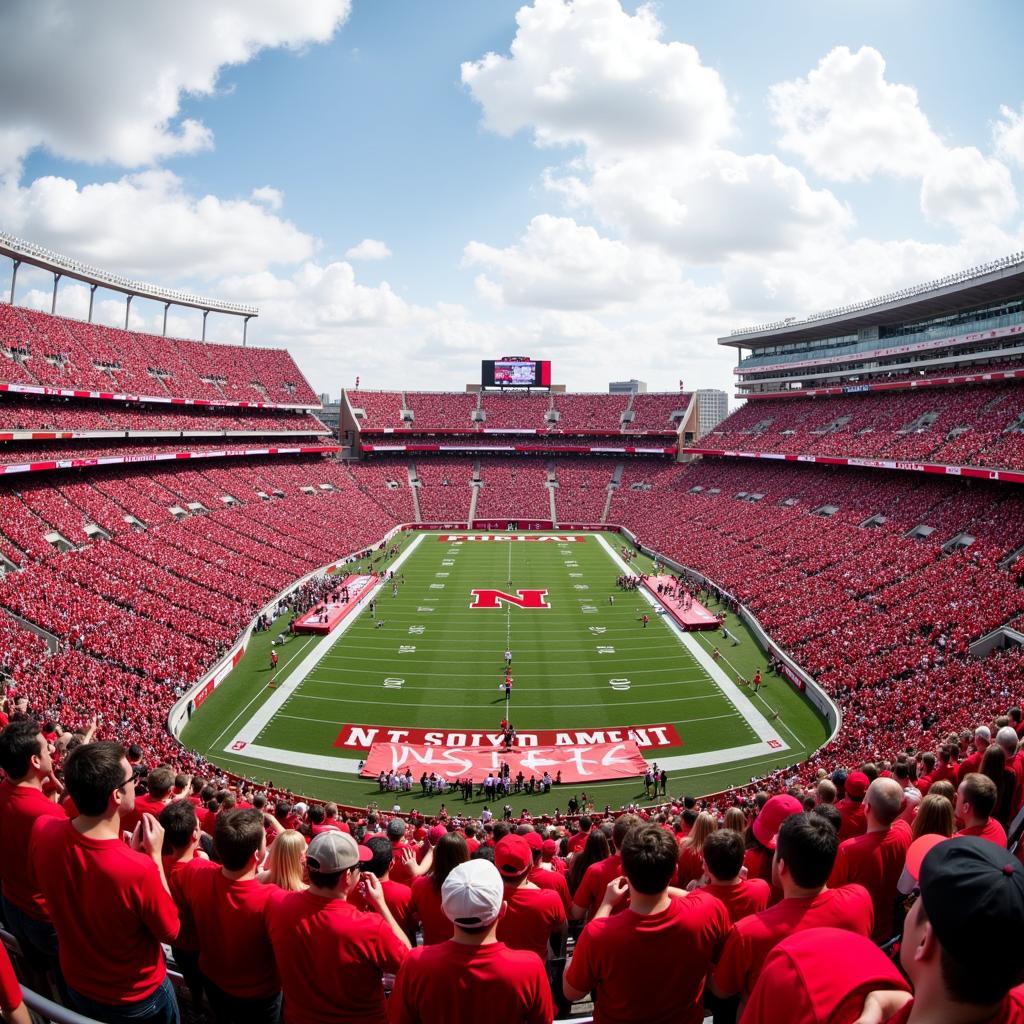 Nebraska Football Fans at Memorial Stadium