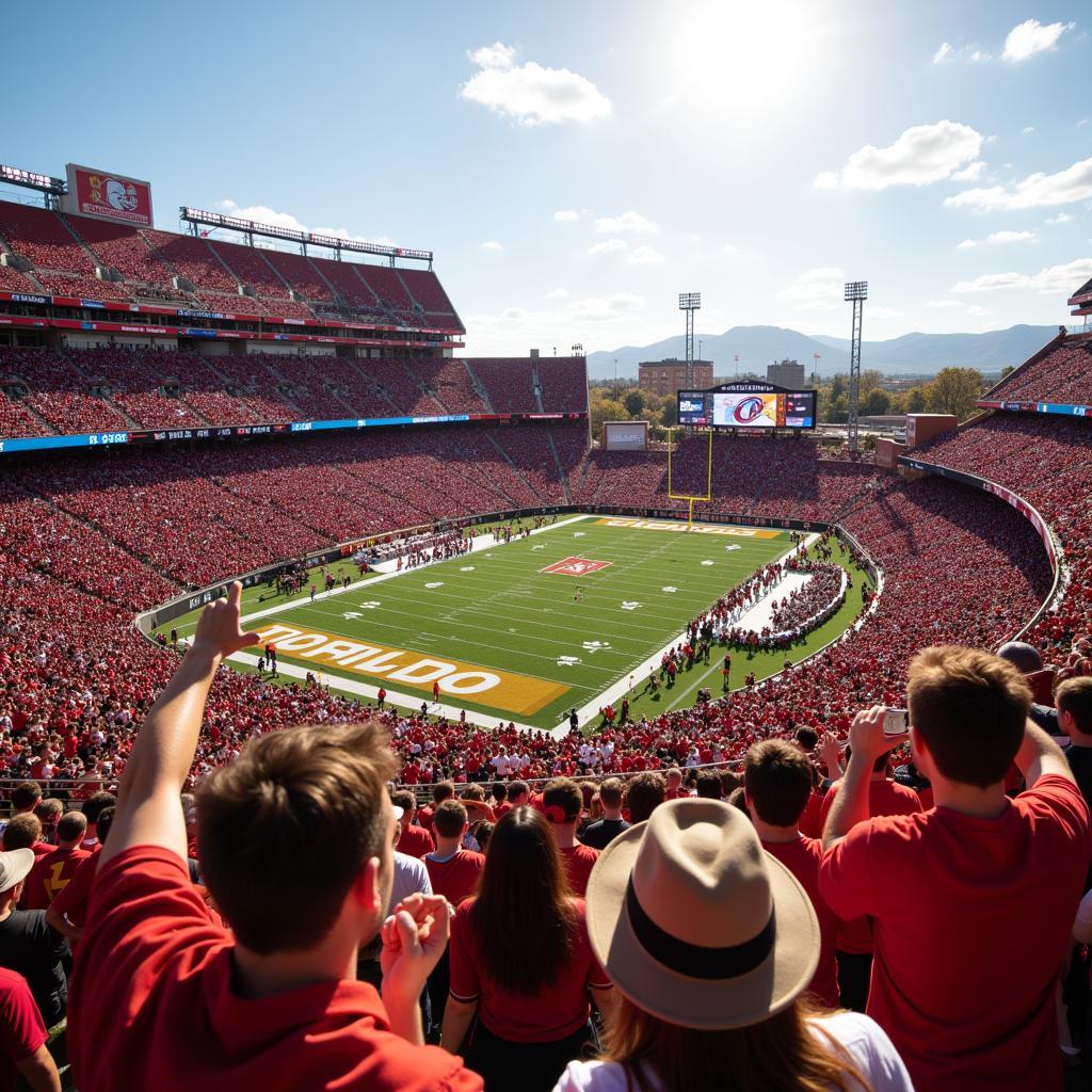 New Mexico vs Colorado Fans in the Stands