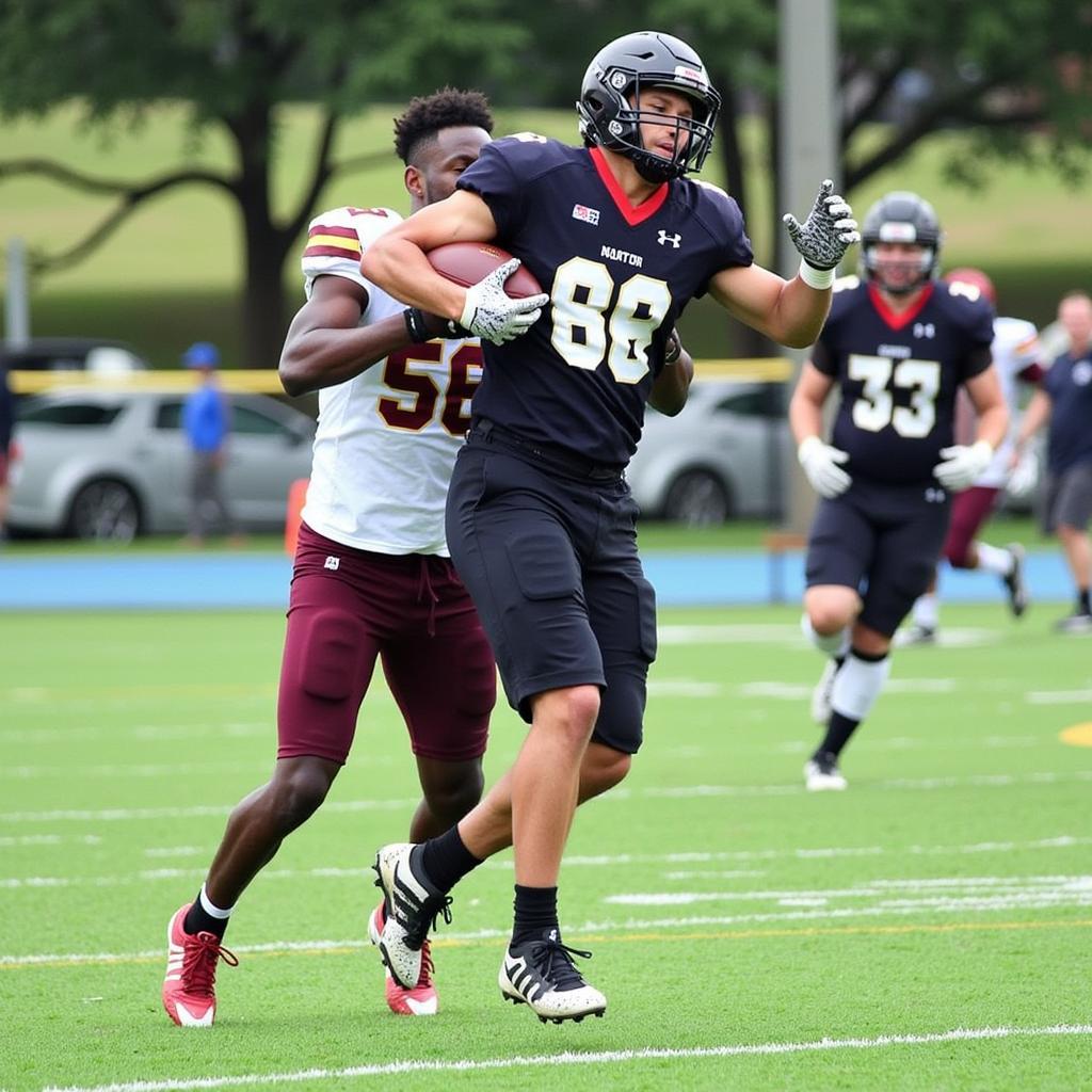 North Shore Football Players in Action