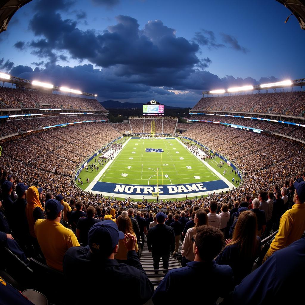 Notre Dame Stadium Crowd Roaring