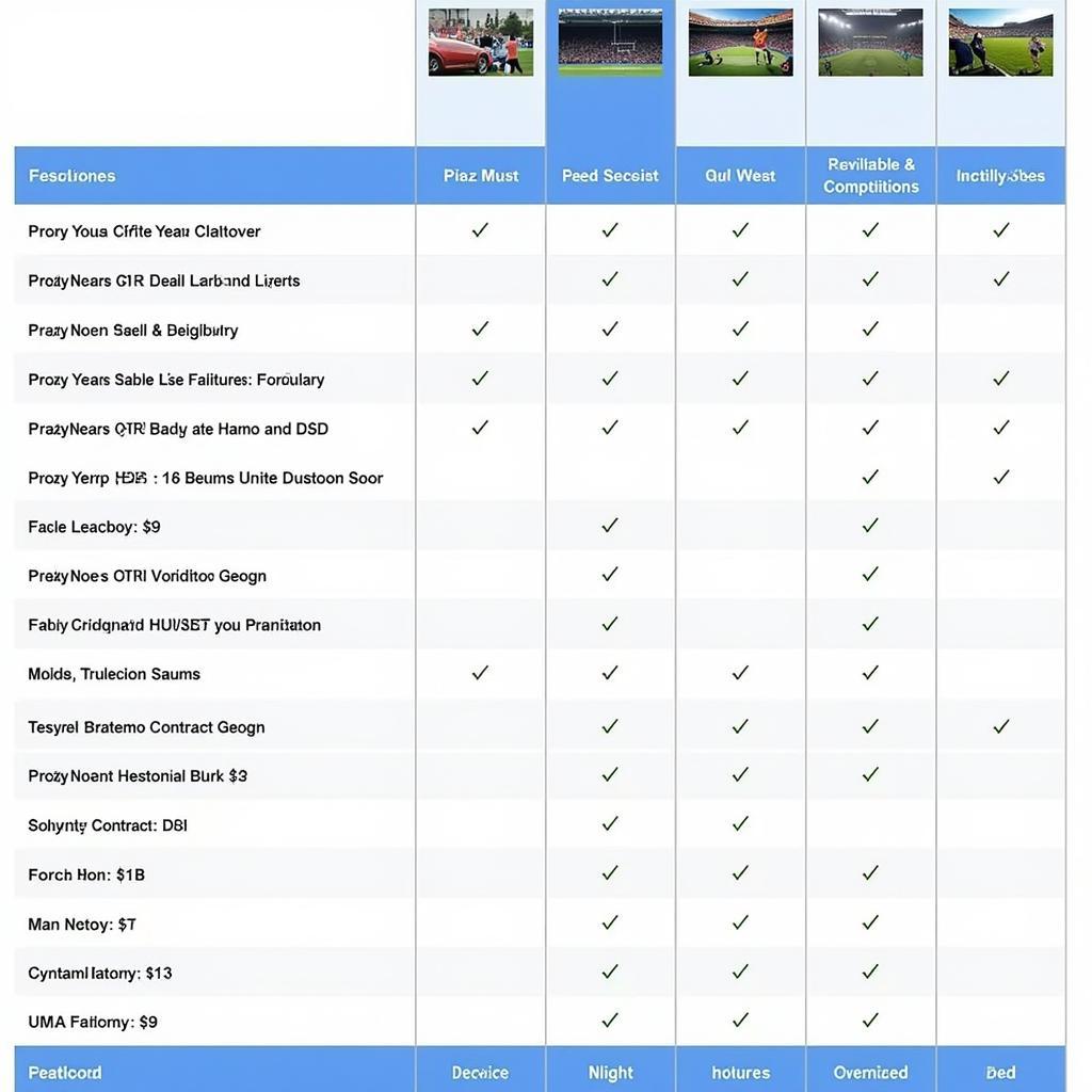 Comparison of Official Football Streaming Platforms