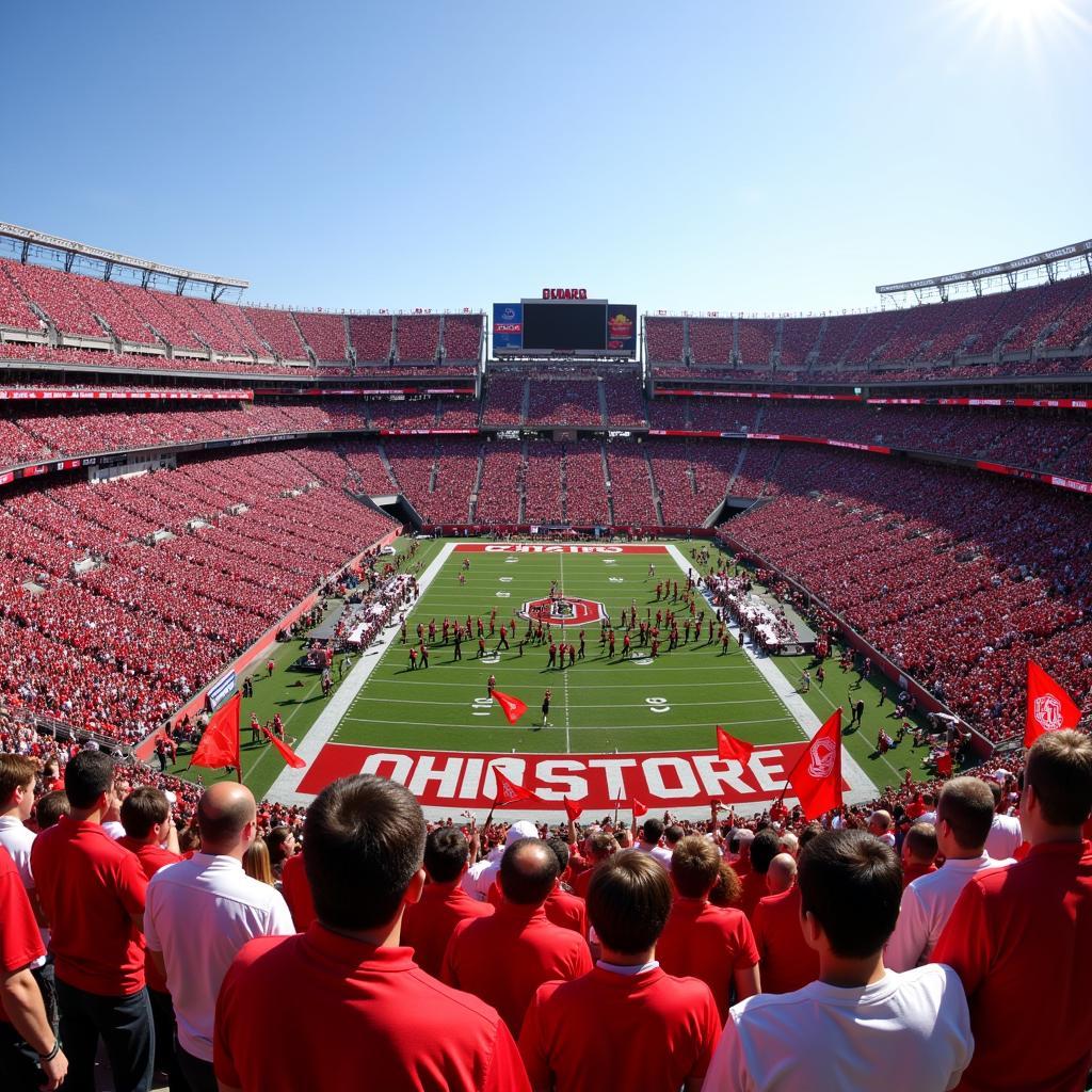 Ohio Stadium Crowd During OSU Football Game