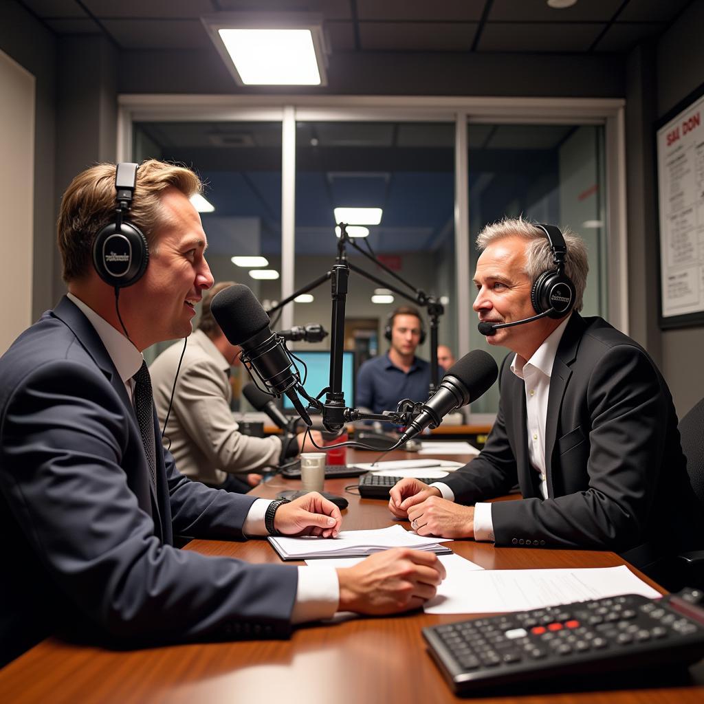 Ohio State Football Radio Broadcast in Action