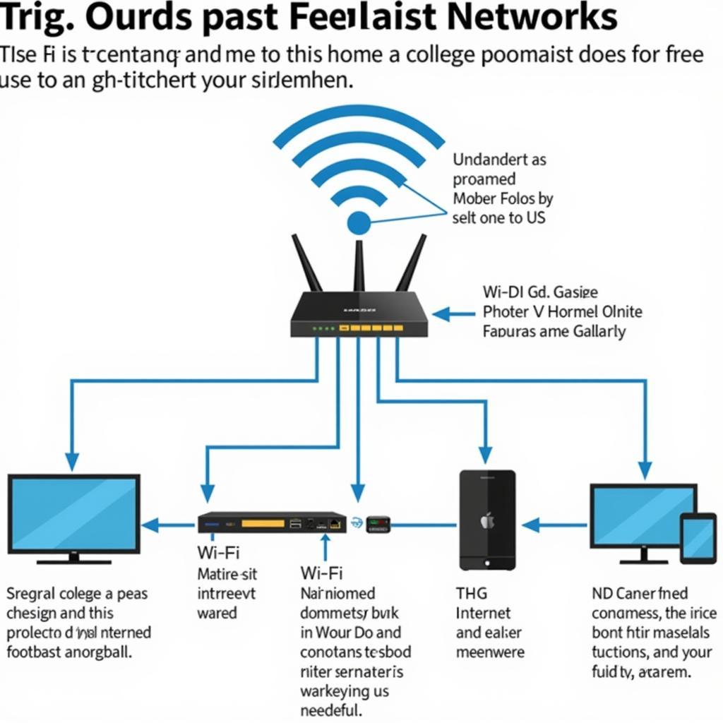 A diagram showing an ideal internet setup for seamless streaming.