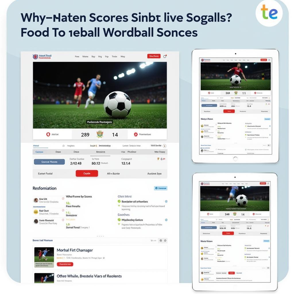 Optimized WordPress Site Displaying Live Football Scores