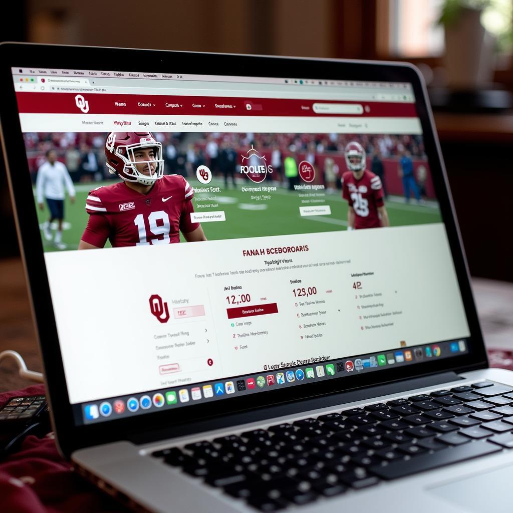 OU Football Live Scoreboard Website