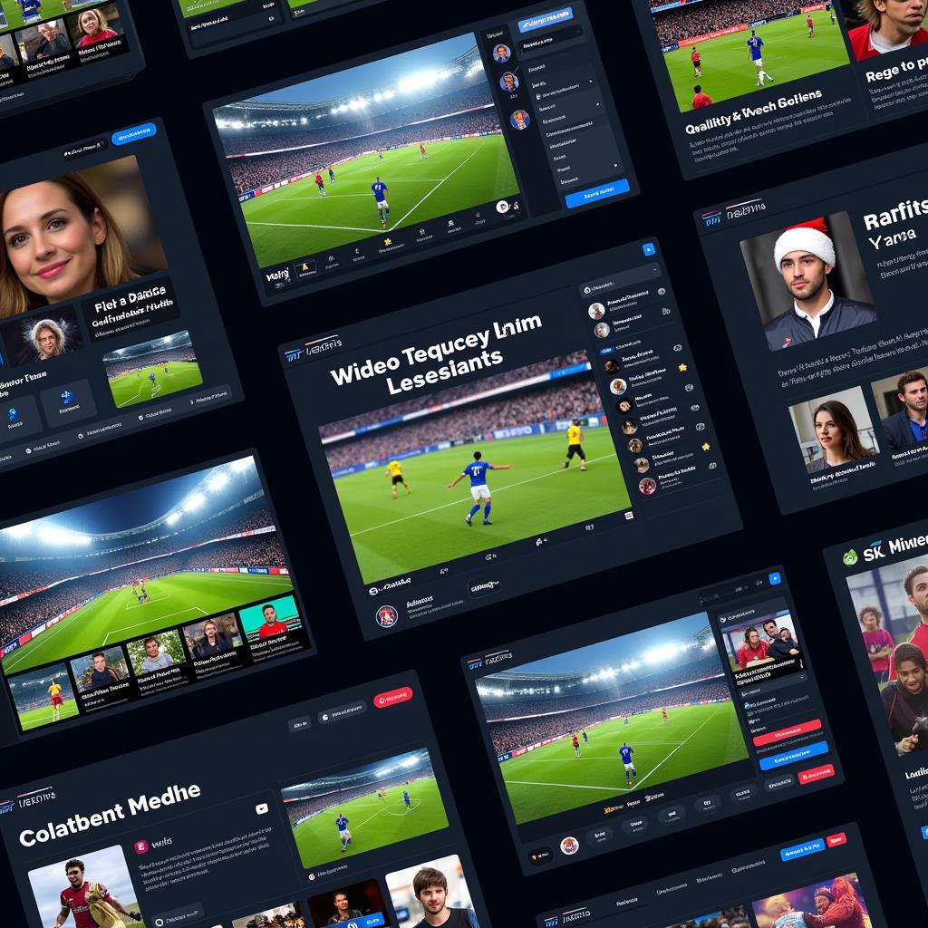 Paid Football Streaming Platforms Interface