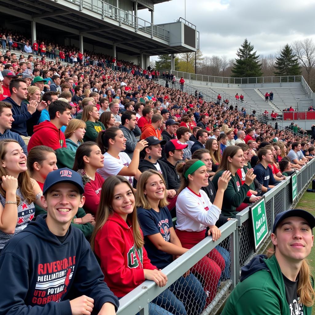 Pierre Governors Football Fans cheering in the stands