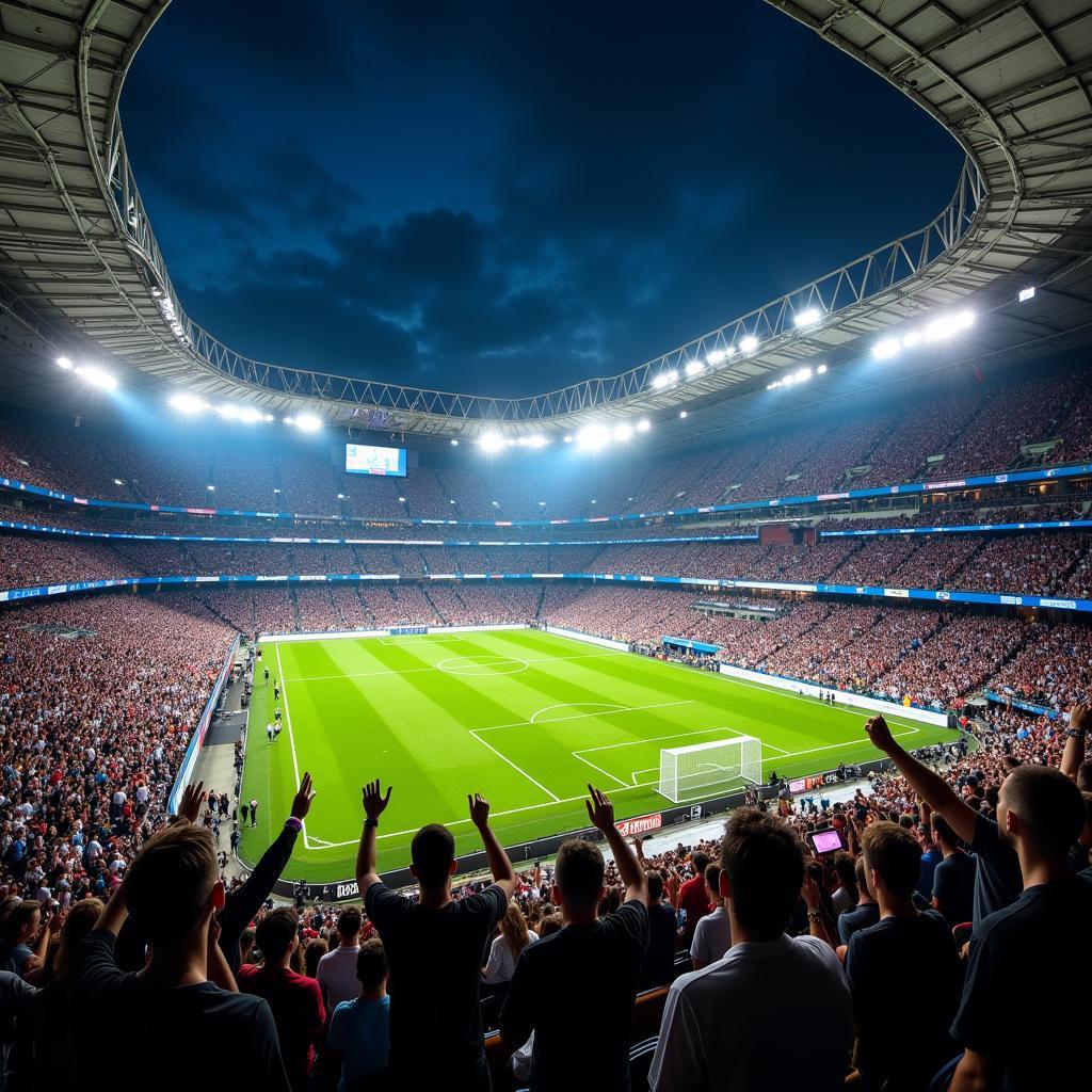 Real Madrid Live Match at Santiago Bernabéu Stadium