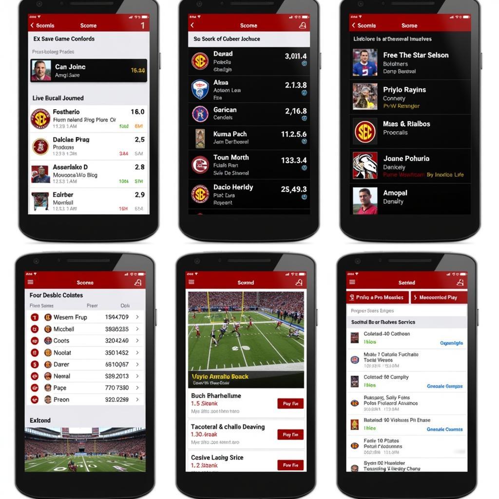 SEC Football Live Score Apps