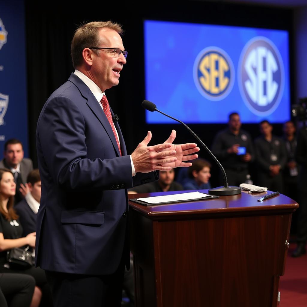 SEC Media Days Coach Speaking