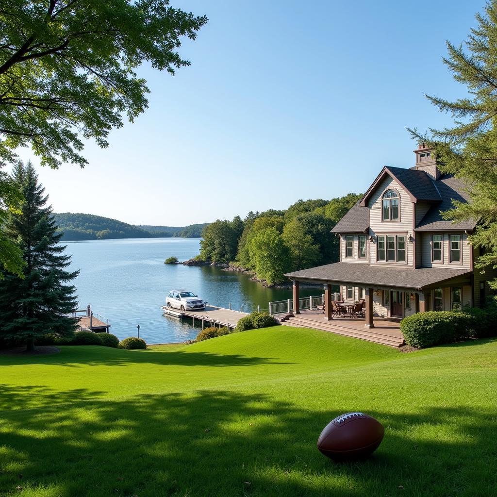 Football Player's Home on Skaneateles Lake