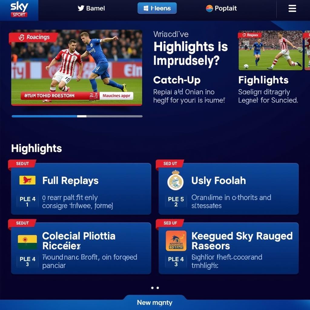 Sky Sports Catch-Up Options