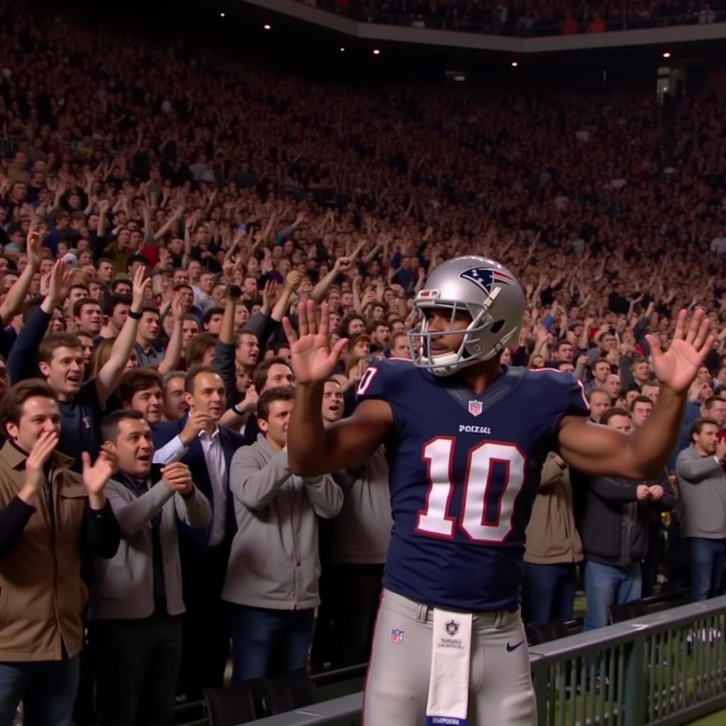 SNL Audience Cheering for a Football Player