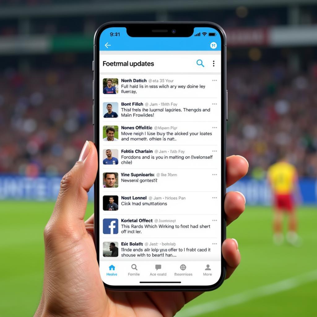 Social Media Live Football Updates