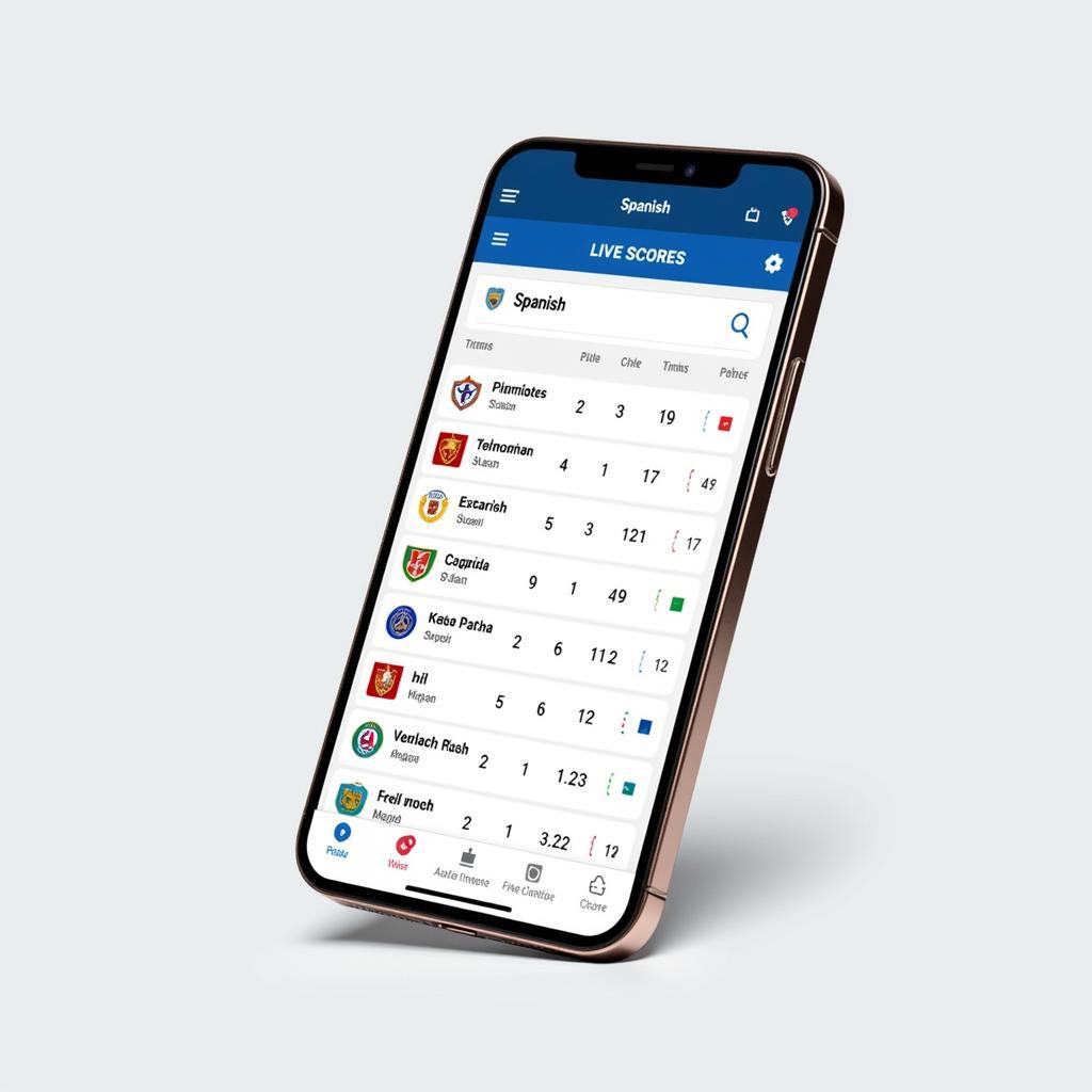 Spanish Football Live Score Mobile App