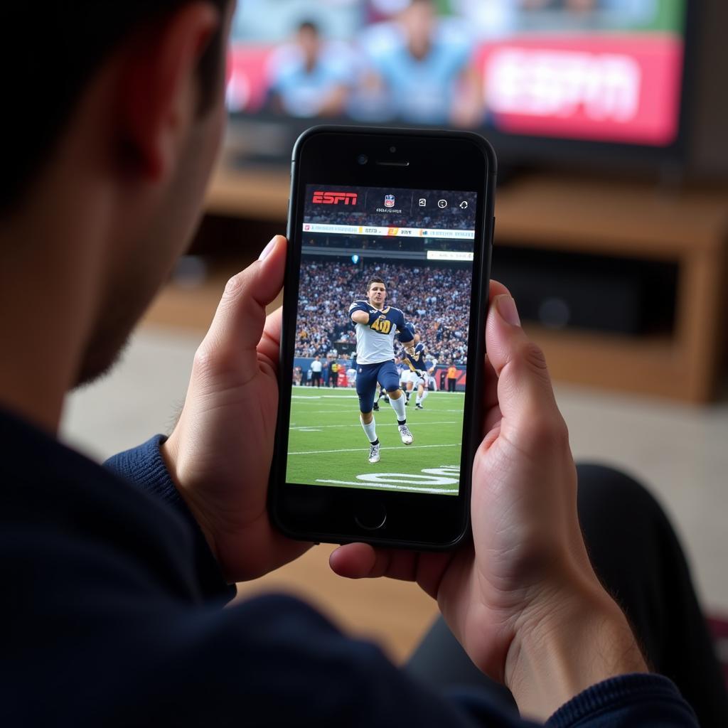 Streaming ESPN NFL Football on a Phone