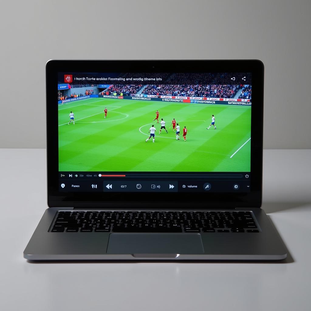 Streaming Football League Live Games on Laptop