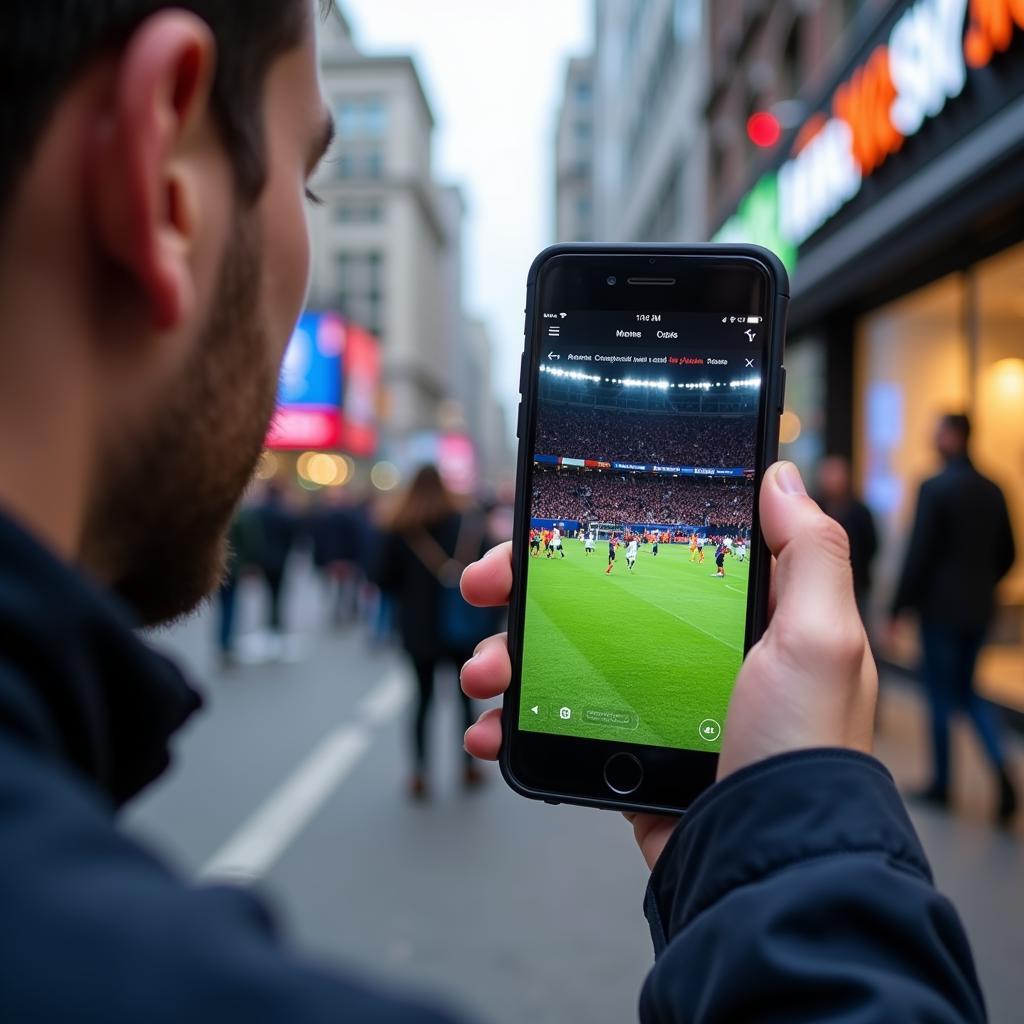 Streaming Football on a Mobile Phone