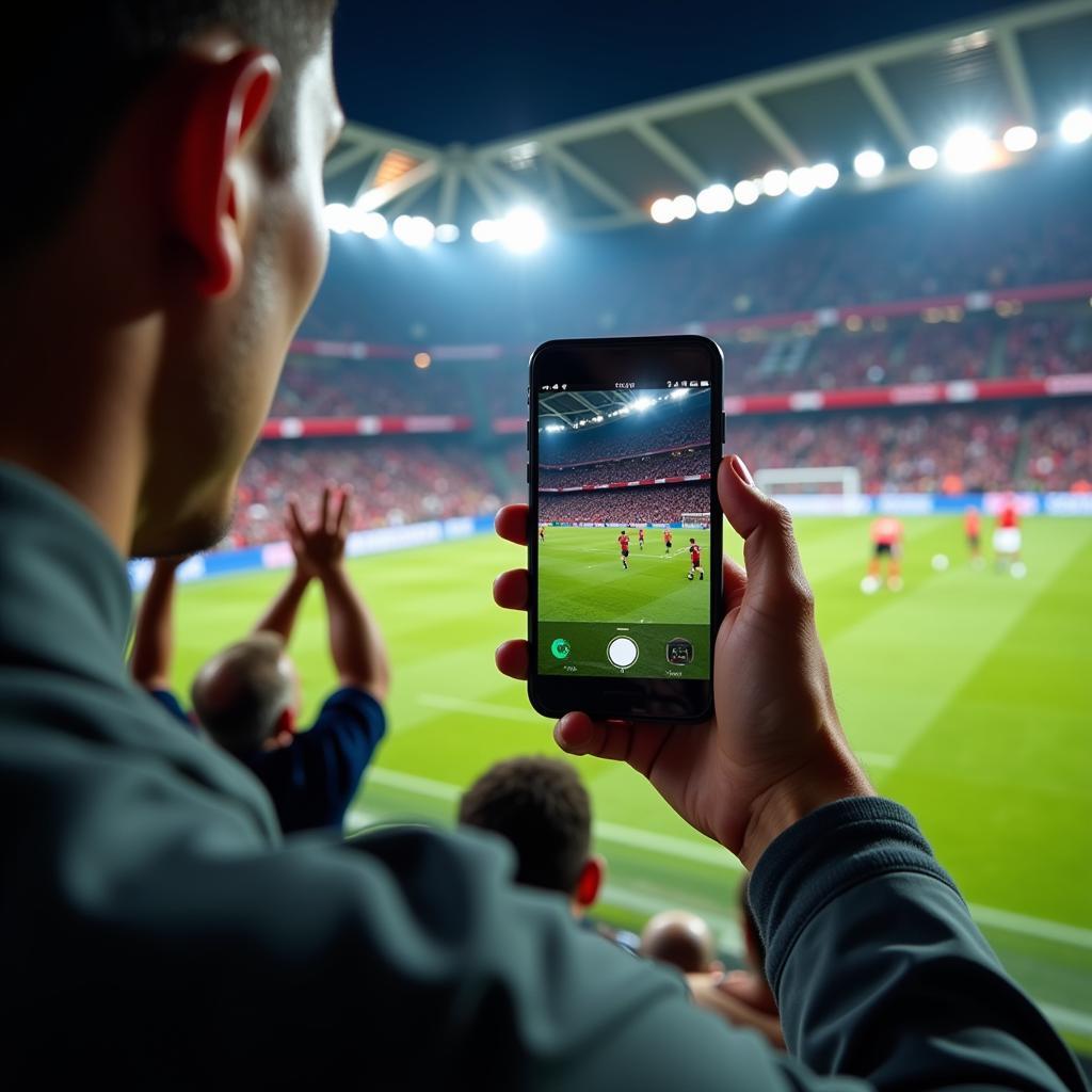 Streaming Football on Mobile Phone