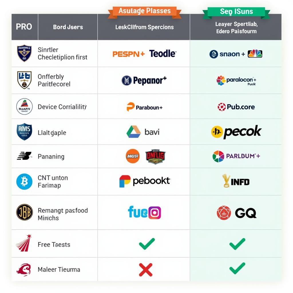 Comparison of Live Football Streaming Platforms