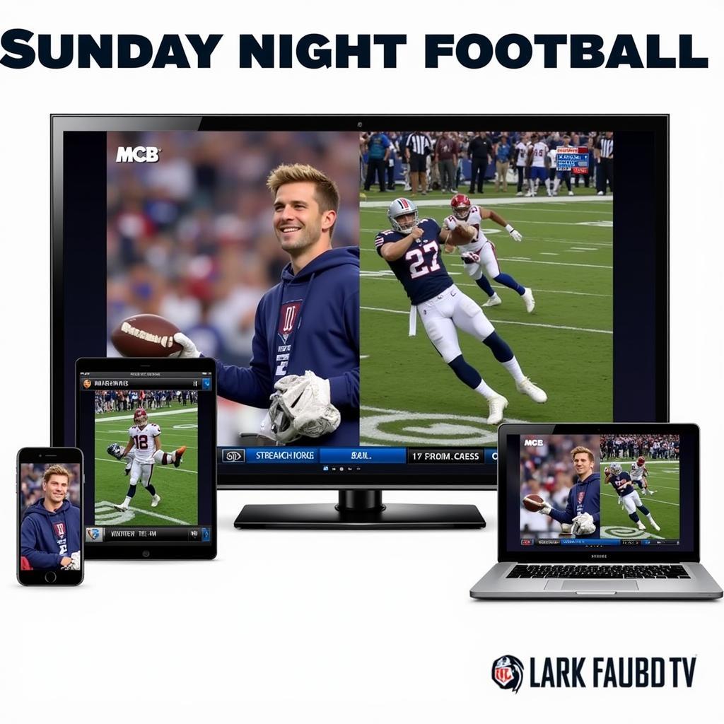 Watching Sunday Night Football on various devices via streaming platforms