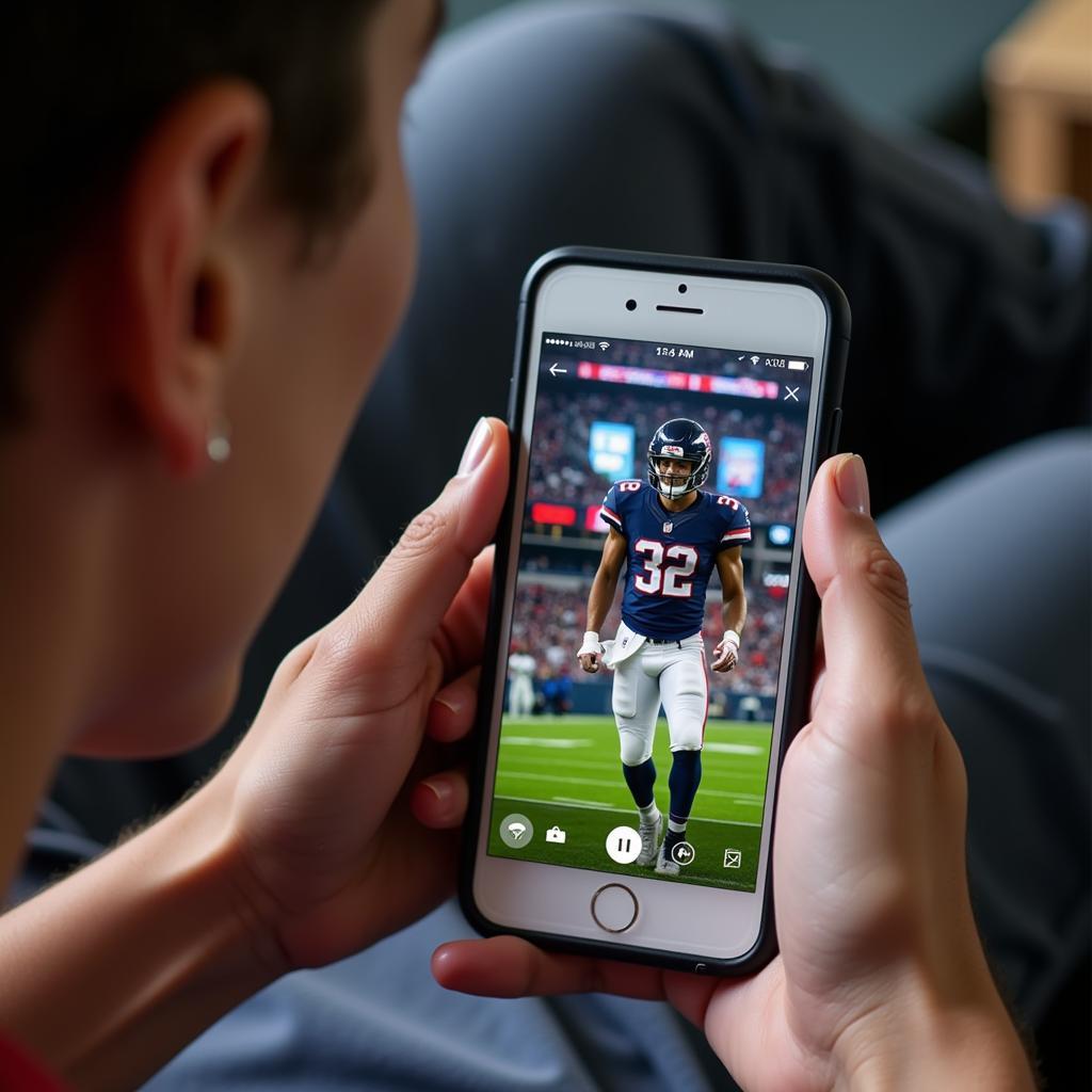 Streaming Sunday Night Football on a Mobile Phone