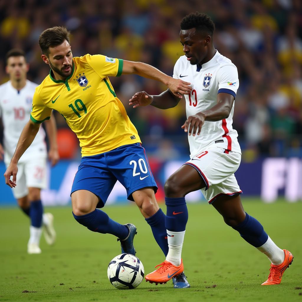 Tactical Battle in Midfield: Brazil vs. France