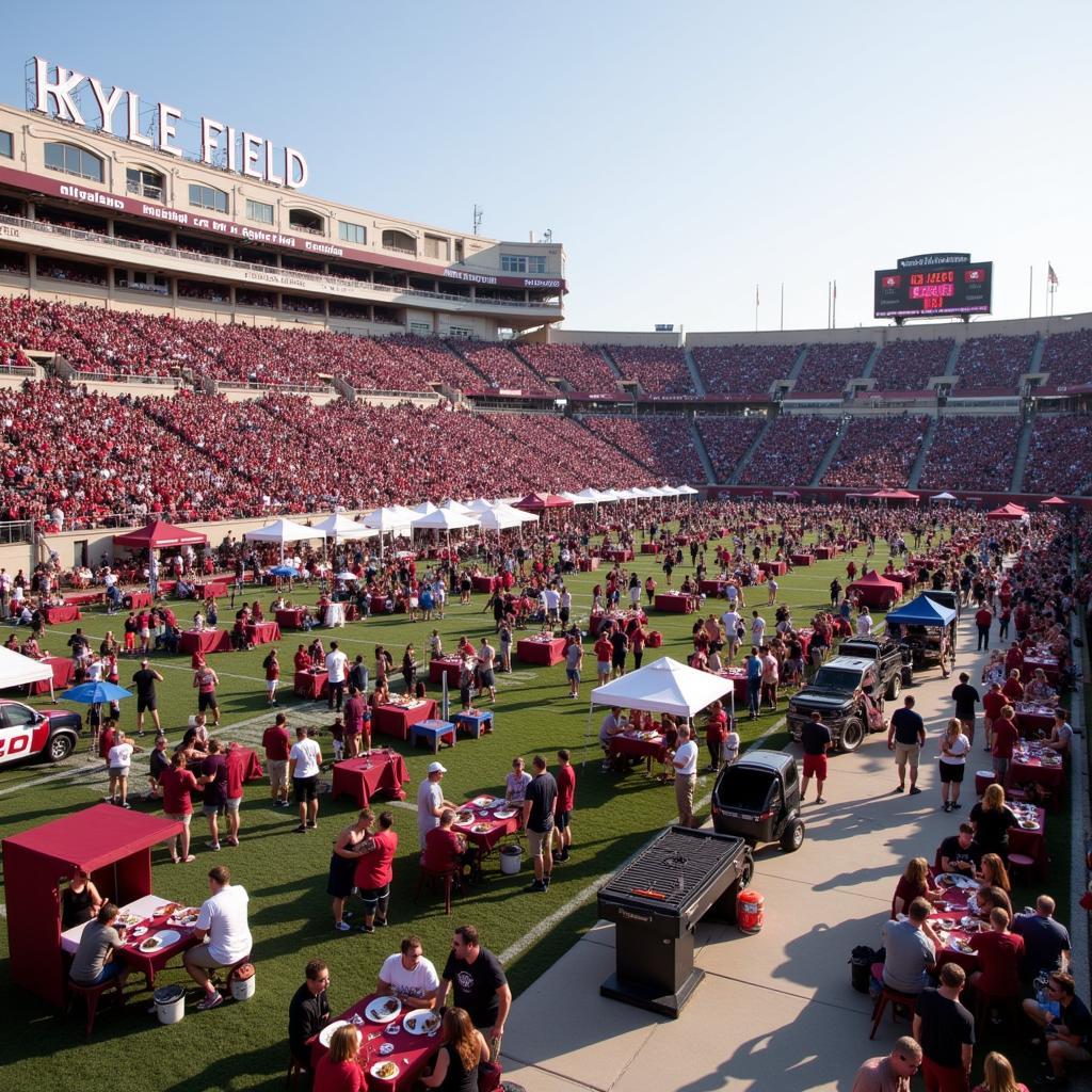 Texas A&M Football Tailgating Scene