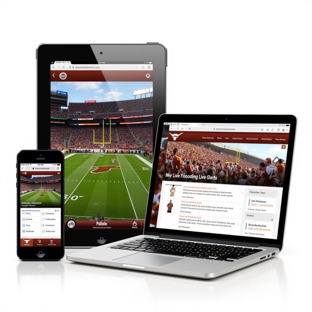 Texas Longhorns Football Live Score Updates on Mobile and Desktop