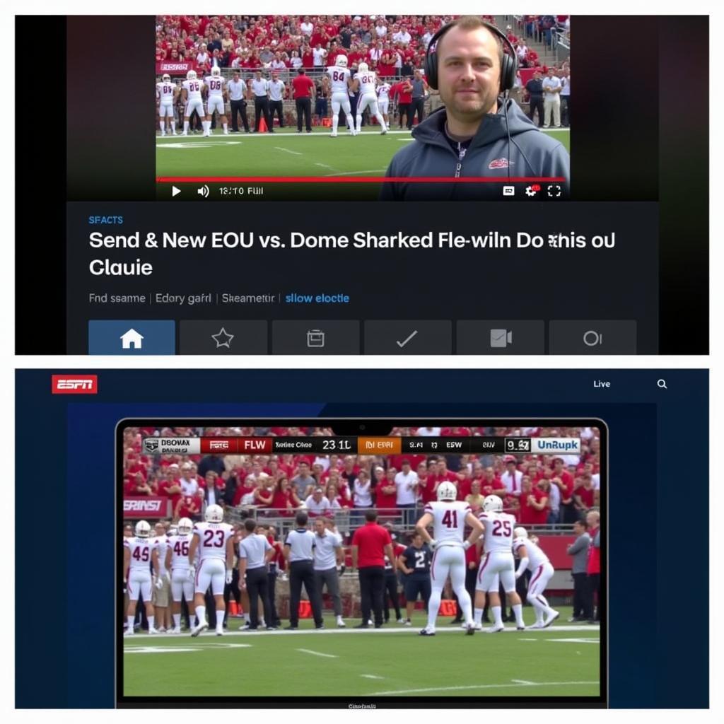 Third-Party Streaming Platform Showing EOU Doane Game