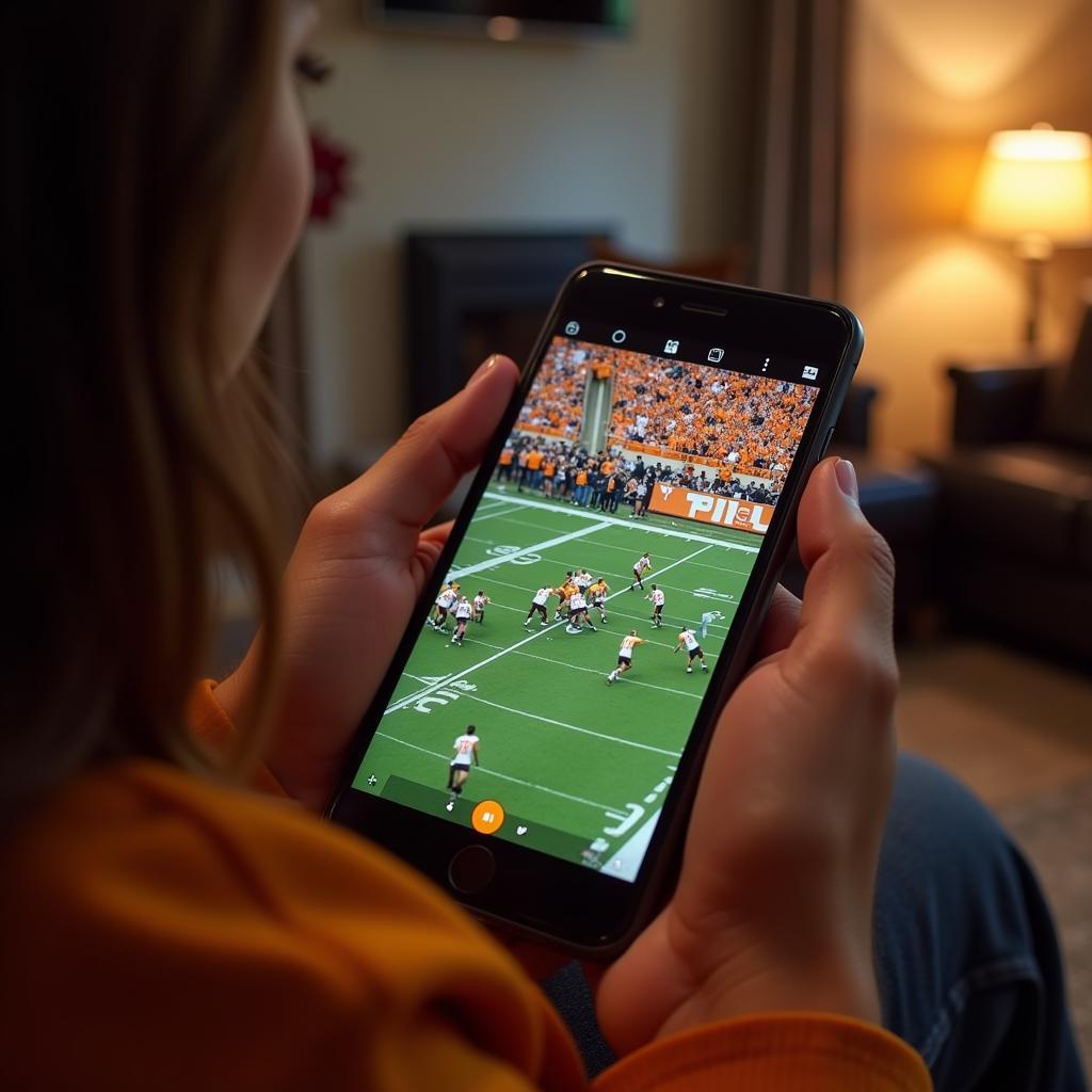 Tennessee Football Live Stream on Mobile Device