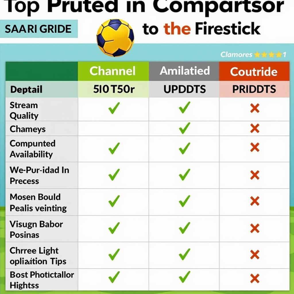 Comparison of Top Free Football Apps on Firestick