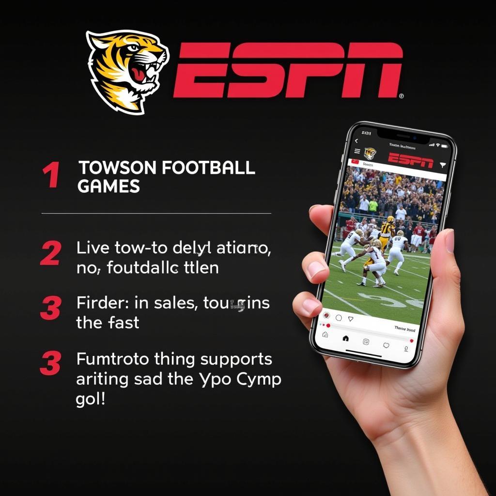 Towson Tigers Football Live Stream on ESPN