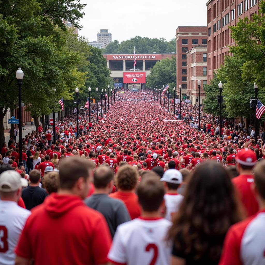 UGA Football Dawg Walk Tradition