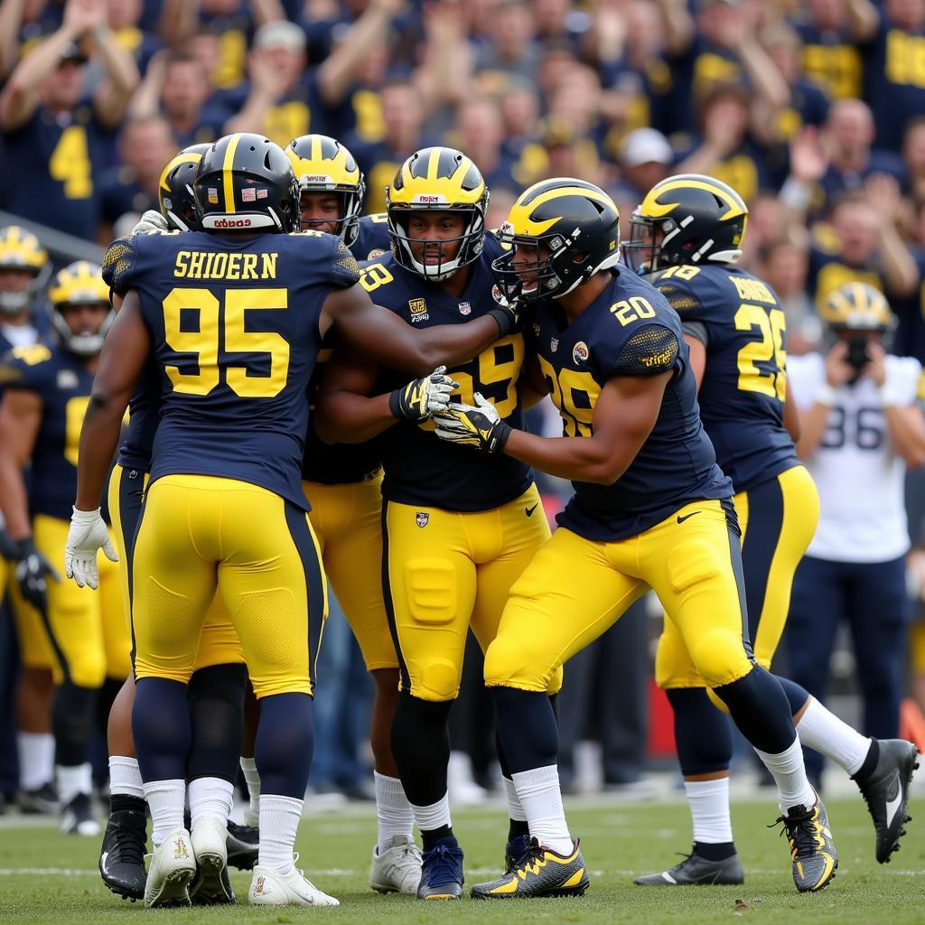 Umich Football Celebration