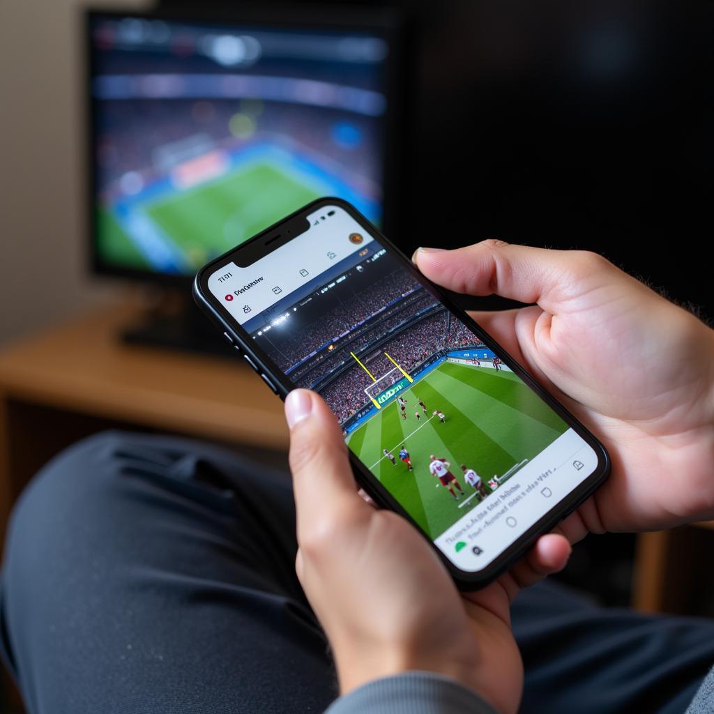 Using a Mobile Phone to Access CBS Football Live Stream