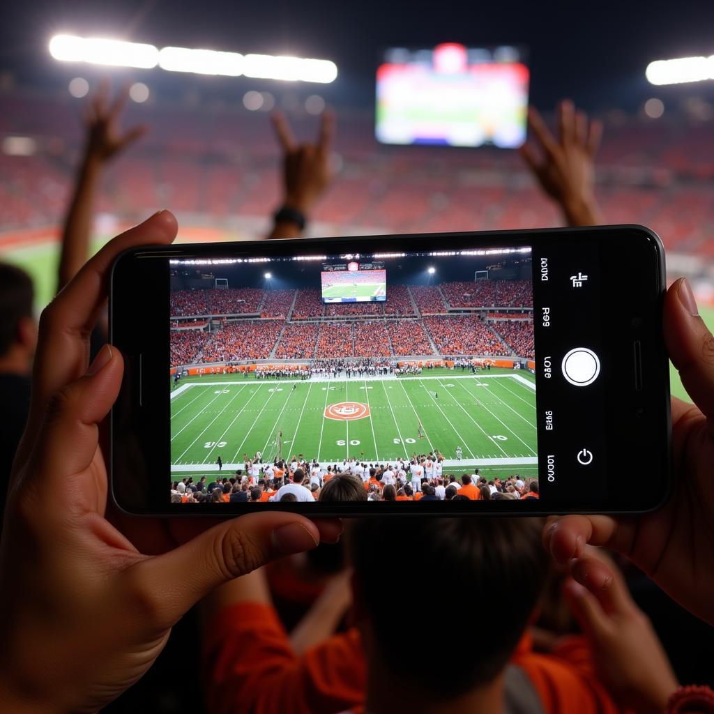 UT Austin Football Live Stream on Mobile