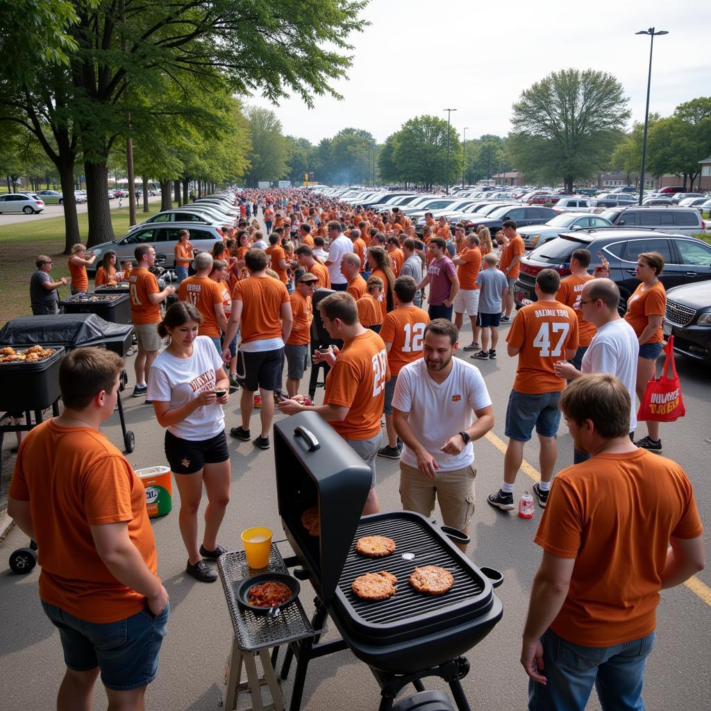 UT Football Live: Fans Tailgating Before the Game