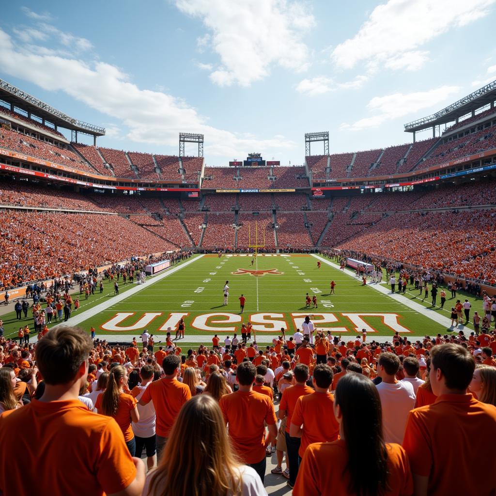 UT Football Live Game Atmosphere