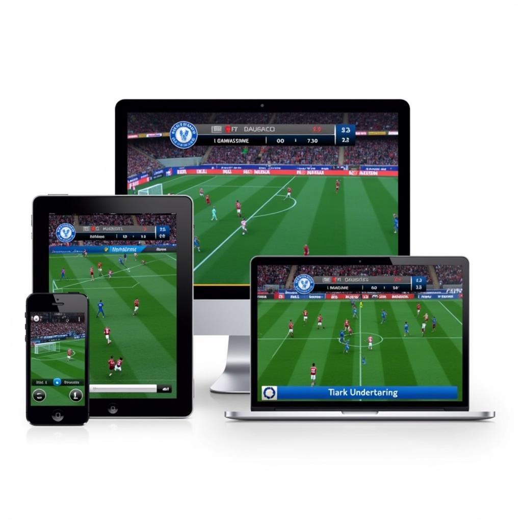 Following football on various digital devices