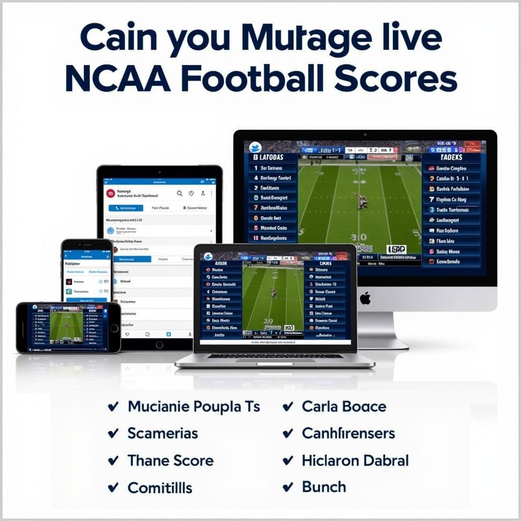 Accessing Live NCAA Football Scores on Different Platforms