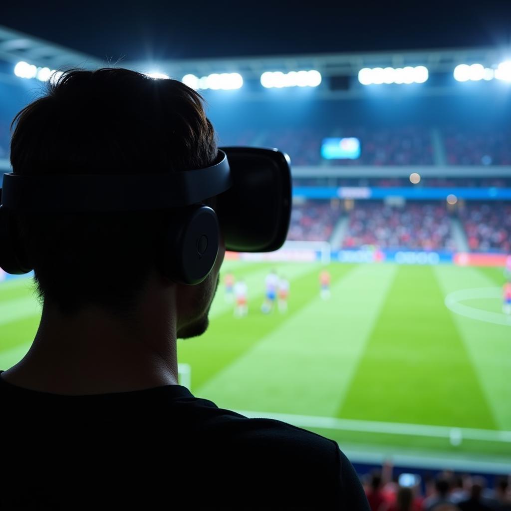 VR Headset for Immersive Live Football Experience