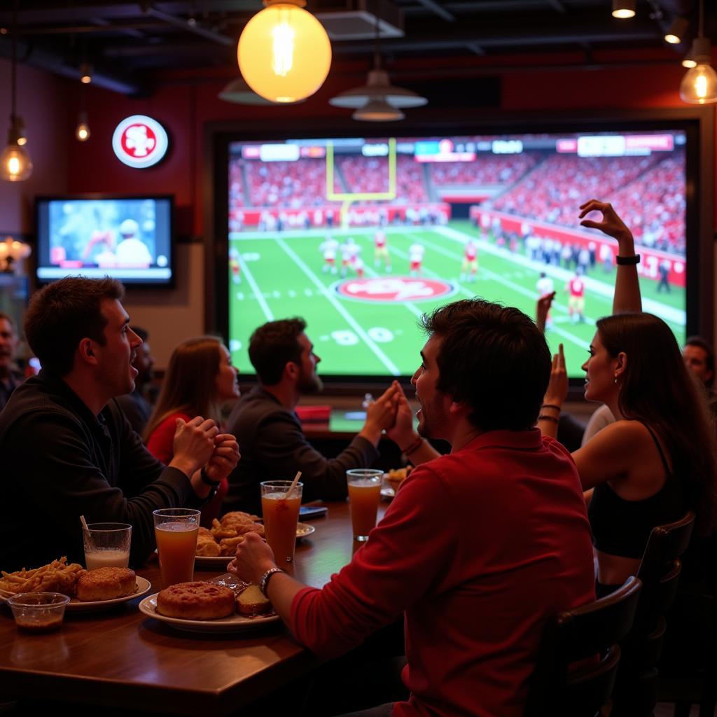 Watching 49ers Games at a Sports Bar with Friends