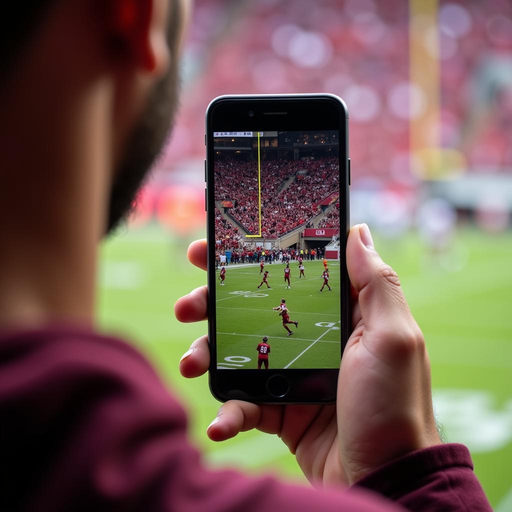 Watching Arizona State Football on Mobile Device