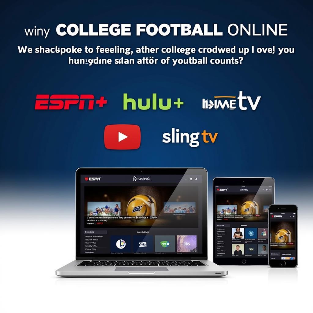 College football live streaming services available online