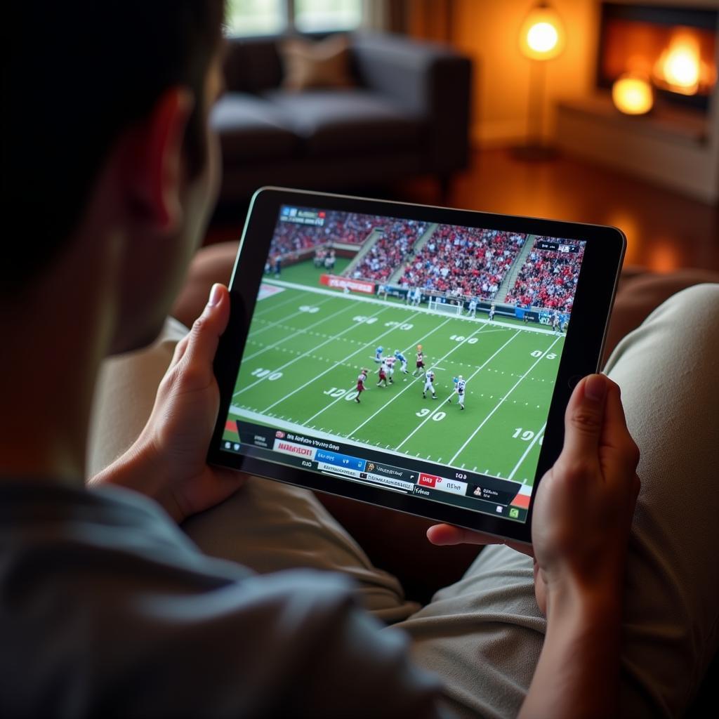 Streaming College Football Games on a Tablet Device