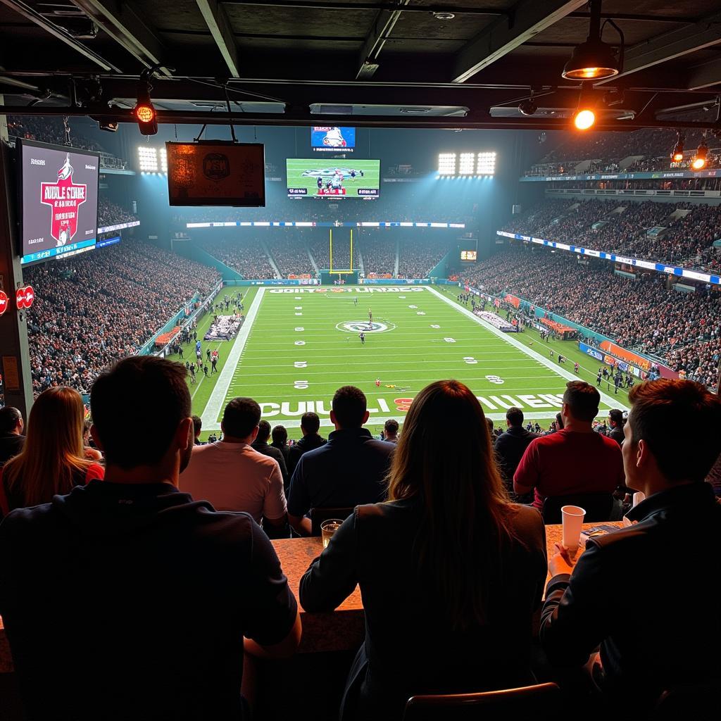 Watching Eagles Game at a Sports Bar