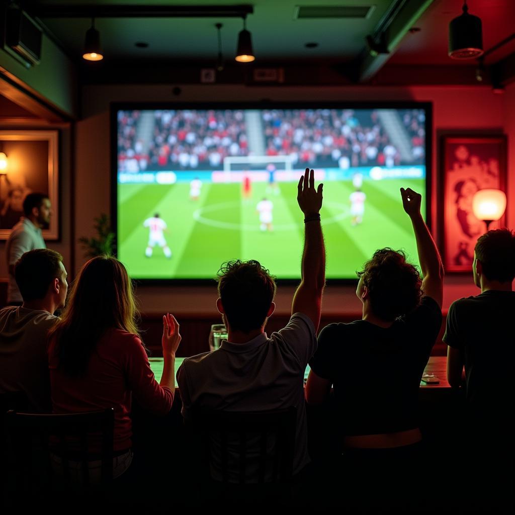 Watching England Match at a Pub