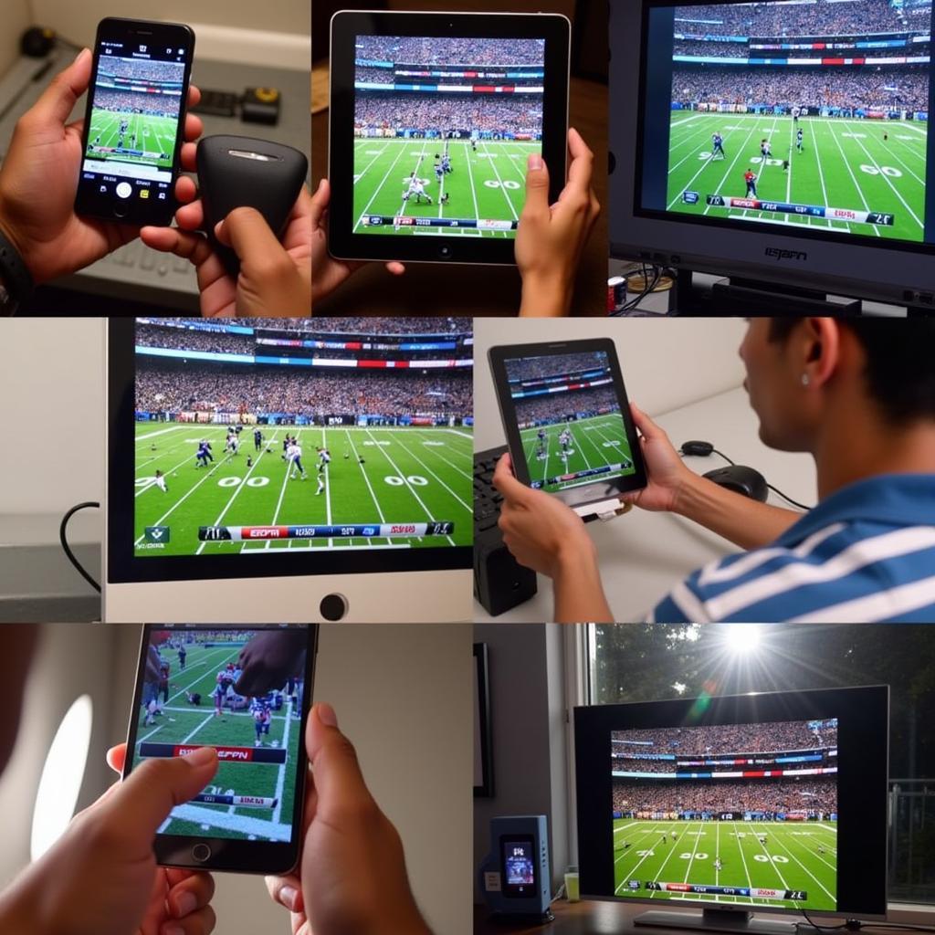 Watching ESPN NFL Football Games Live on Different Devices